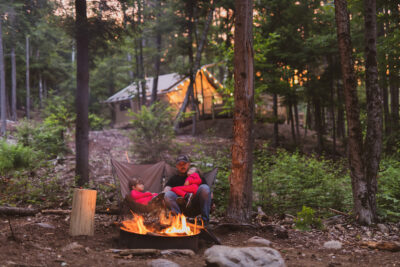 Glamping at Huttopia Adirondacks