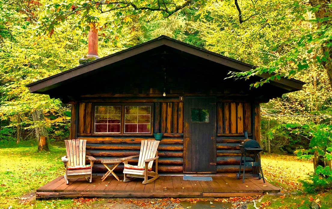 Glamping at Rustic Log Cabins