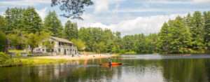 Glamping at Bear Brook State Park