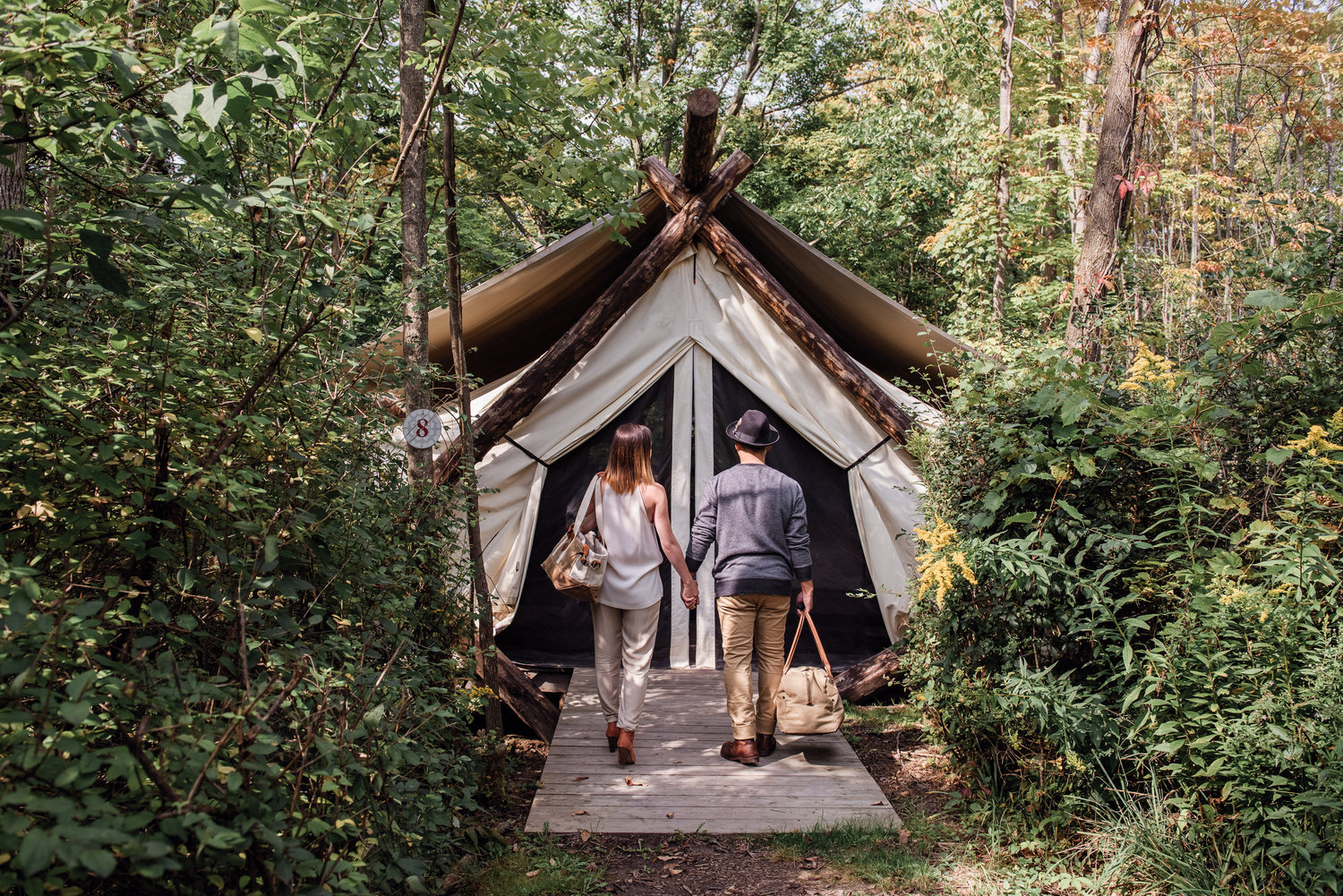 Glamping at Ithaca by Firelight Camps