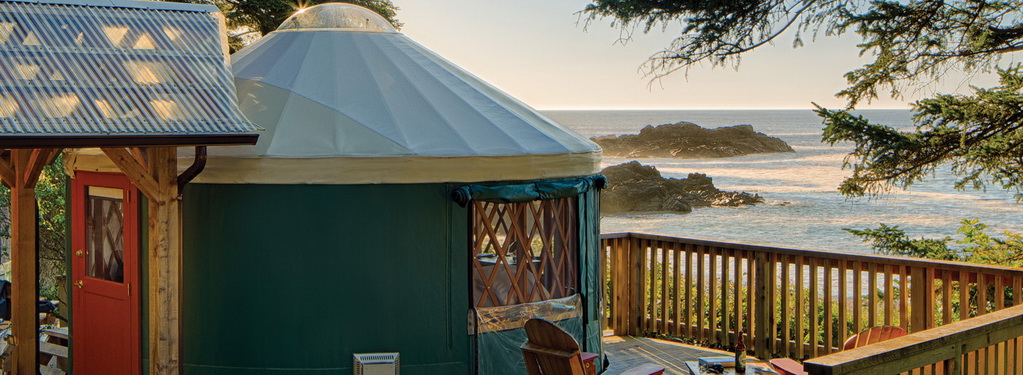 Glamping at Pacific Yurts