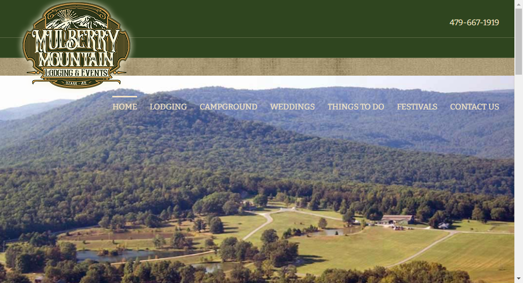 Glamping at Mulberry Mountain Lodging & Events