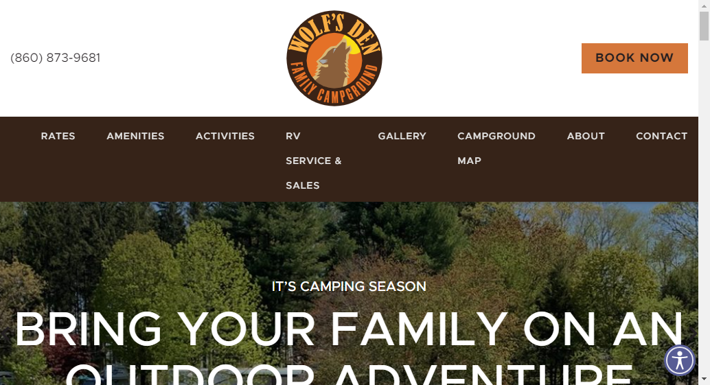 Glamping at Wolf's Den Family Campground