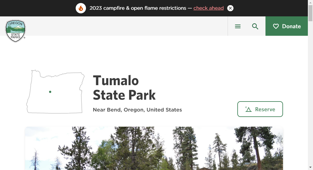 Glamping at Tumalo State Park