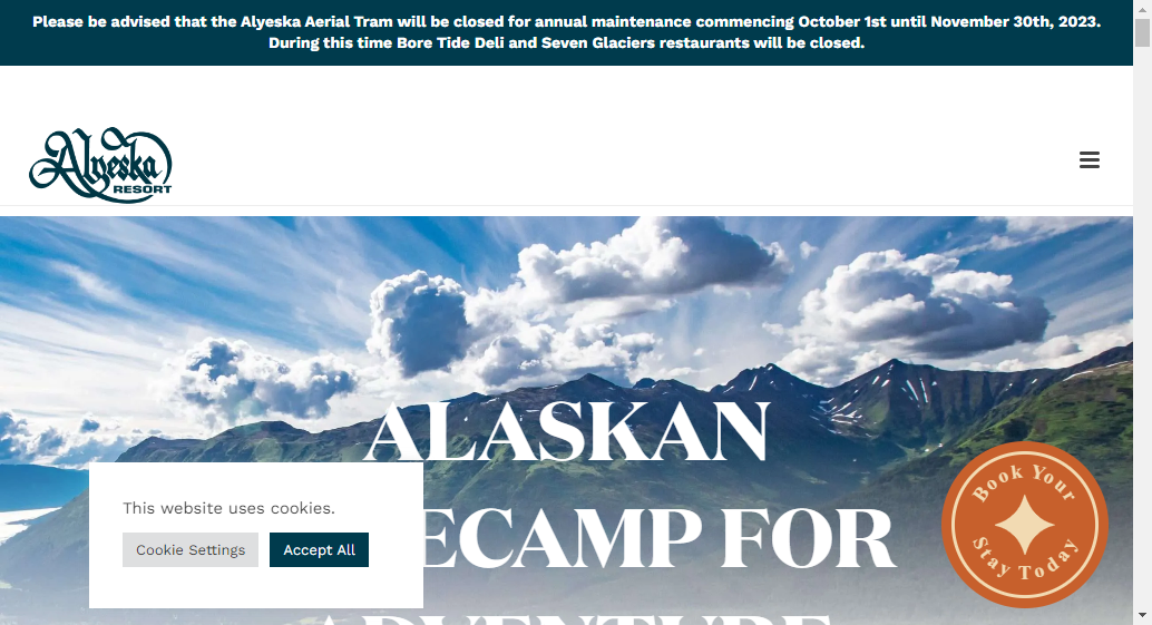 Glamping at Alyeska Resort