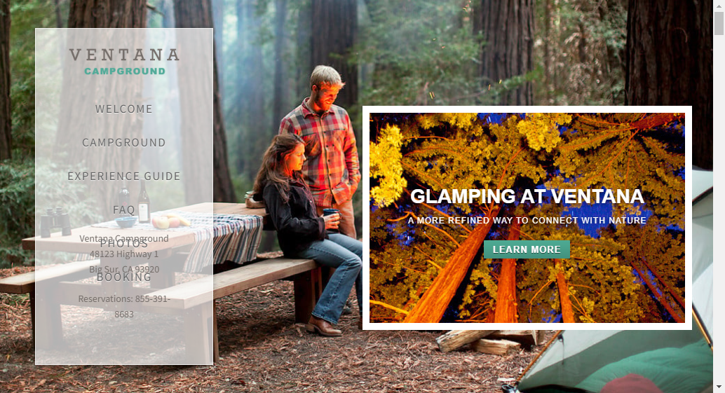 Glamping at Ventana Campground