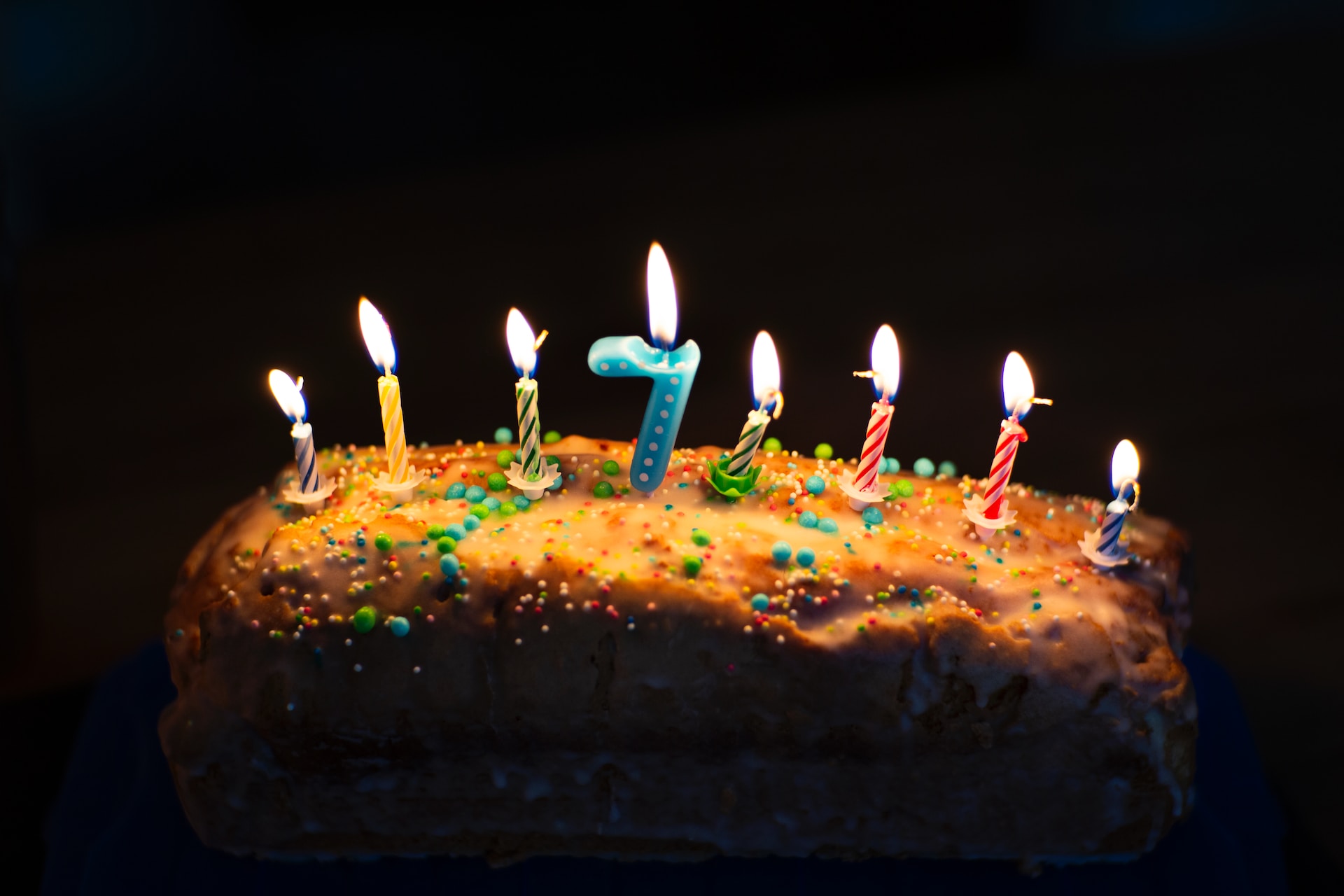 Colorful homemade candles