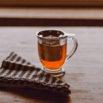 Steeping tea leaves