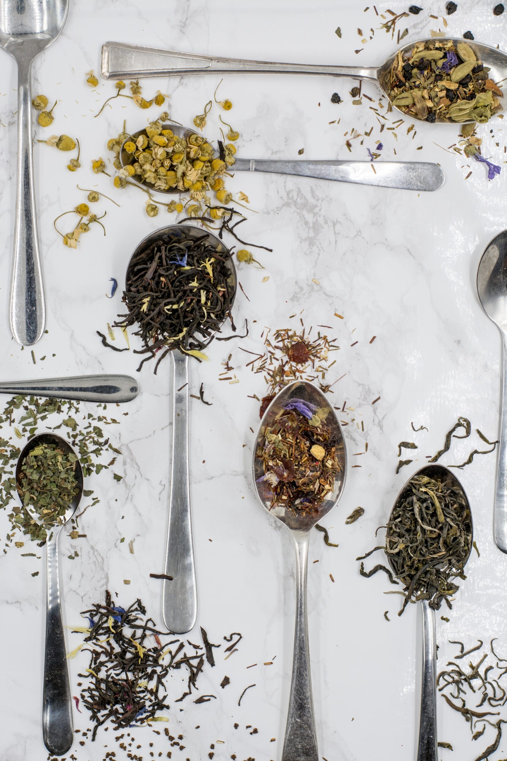 Tea infusion in clear cup