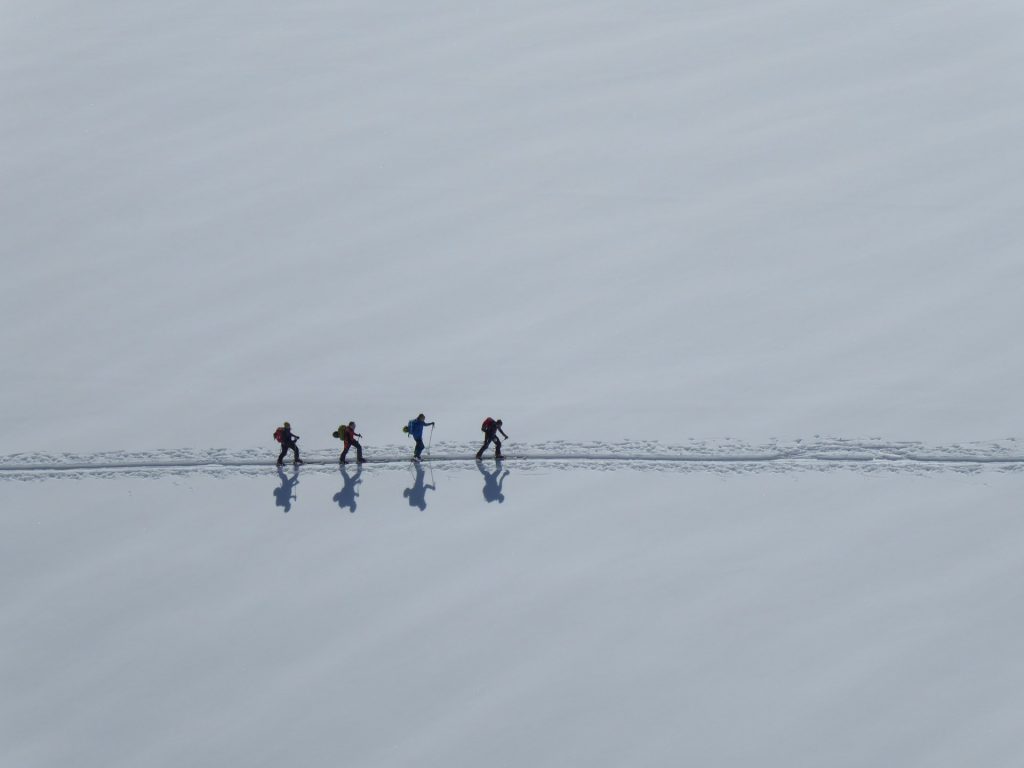 snowshoeing